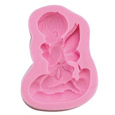 기도하는 아기 천사 1구 실리콘 수제 몰드, 랜덤 발송