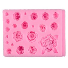 鳥籠玫瑰系列 22孔矽膠手工模具, 隨機出貨