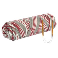 쁘띠목도리 DIY 올뉴 코튼롤 뜨개실 4p + 줄바늘 7mm + 도안, 1세트, 59번 펜타포트