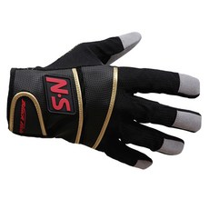 NS 釣魚手套 無切口釣魚手套, 黑金 (NFG-003G)