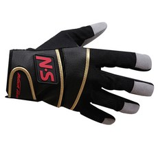 NS 高級釣魚手套 無切口釣魚手套, 黑金 (NFG-003G)