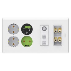 legrand Ifren 一體式水球出水口 2 x 8 B 型 白色, 1個