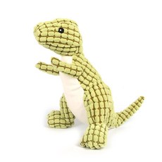 이코디 반려동물 패턴 티라노 쿠션 장난감 24cm, 그린, 1개