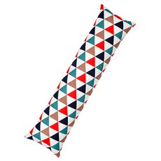 Ein Haus 3角形花紋長條抱枕套 B款, 紅色