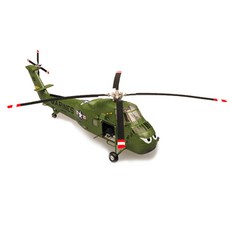EasyModel 1:72 미국 해군 UH 34D 시호스 헬리콥터 완성품 밀리터리 피규어, 1개