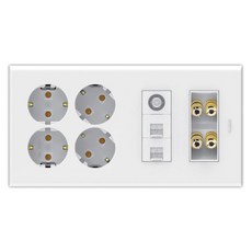 legrand Ifren 一體式水球出水口 2 x 8 A 型 白色, 1個