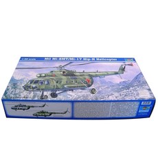 Trumpeter 1:35俄羅斯MIL Mi 17 Hip H Type直升機塑膠模型, 1個