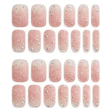 Gelato factory Stella 美甲片 26片組, 1個, 粉紅色