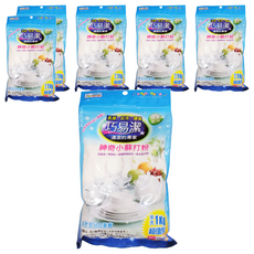 巧易潔 神奇小蘇打粉 除重油 除異味 除咖啡與茶垢 除衣物甲醛 超值包, 1kg, 6包