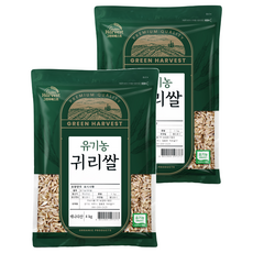 그린하베스트 캐나다산 유기농 귀리, 4kg, 2개