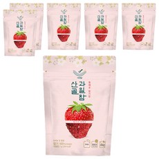 에코맘의산골이유식 산골 과일참 통째로 딸기칩, 7g, 6개