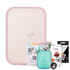 Canon 佳能 Inspic P2玫瑰金+禮盒隨機發貨+相紙50p+圓形相紙40p+硬殼+Griptok 2p隨機發貨套組, PP1003A(玫瑰金色)