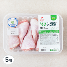 마니커 무항생제 인증 청정강원닭 닭다리 북채 (냉장), 5개, 600g