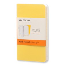 몰스킨 볼란트 저널 룰드 수첩 엑스스몰 소프트, Sunflower Yellow + Brass Yellow, 1개