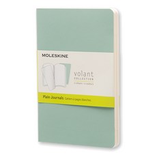 몰스킨 볼란트 저널 플레인 수첩 포켓 소프트, Sage Green + Seaweed Green, 1개