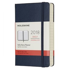몰스킨 클래식 2018 12M 데일리 다이어리 하드, Sapphire blue
