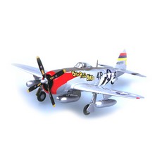 Easy Model 1:72 P47D 미국 공군 406연합 531대대 완성품 프라모델, 1개
