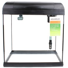 LEECOM LED照明方形一體式魚缸 XP, 1個, 黑色