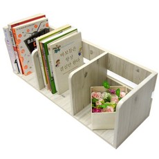 보우데코 싱글룸 가구 3단 책꽂이 오픈형, 화이트워시