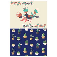 Roem Design 矽膠餐墊 黑鳥 + 多肉花盆, 混合顏色, 385 x 285 mm, 厚度 1mm, 1個