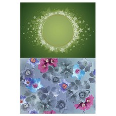 Roem Design 矽膠餐墊 星星1 + 三色堇, 混合顏色, 385 x 285 mm, 厚度 1mm, 1個