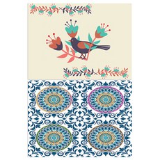 LOEM DESIGN 矽膠餐墊 黑鳥 + 恍惚, 混合顏色, 385 x 285 mm, 厚度 1mm, 1個