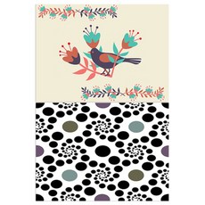 Roem Design 矽膠餐墊 黑鳥 + 圓仔, 混合顏色, 385 x 285 mm, 厚度 1mm, 1個