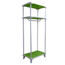 Boudeco單人房家具 衣架 收納櫃 3層, 綠洗
