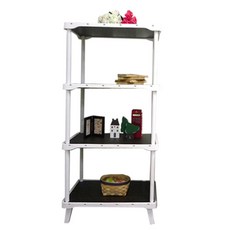 보우데코 싱글룸 가구 다용도 선반 4단 600, 월넛