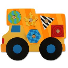 스테판조셉 우드퍼즐 덤프트럭, 1개, 5피스