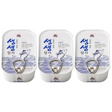 사조 얼리지 않은 생생참치 레귤러, 3개, 115g