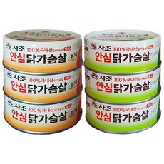 사조 안심 훈제 닭가슴살 135g x 3p + 닭가슴살 135g x 3p, 1세트