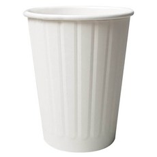 원타임팩 2중 버티컬 단열 종이컵 12oz 화이트, 25개입, 1개