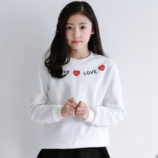 JACKID 女童Triple Love刷毛長袖大學T
