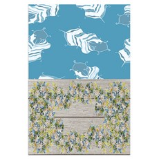 Roem Design 矽膠餐墊 羽毛薄荷 + 美麗, 混合顏色, 385 x 285 mm, 1個