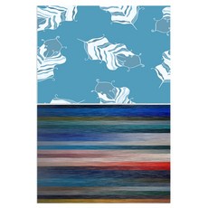 Roem Design 矽膠餐墊, 羽毛(薄荷), 粉彩, 385 x 285 x 1 mm, 2個