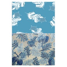 Roem Design 矽膠餐墊 羽毛薄荷 + 葉子, 混合顏色, 385 x 285 mm, 1個