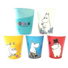 무민 칼라 일회용 종이컵 5종 270ml, 1000개입, 1개