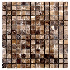 유로세라믹 AOO3 L 모자이크 타일 300 x 300 mm, BROWN, 6개입