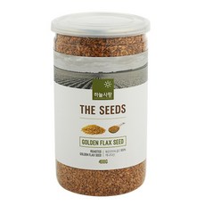 천애지하늘사랑 볶은아마씨 골드 용기형, 400g, 1개