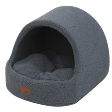 레드퍼피 심플 플로리 동글이 반려동물 하우스, 올그레이, 1개