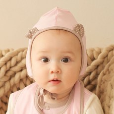 Withbebe 嬰兒耳朵造型綁帶帽