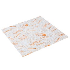 SL 印花三明治包裝紙 橘色, 150張, 1個