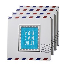 1AM 포스트 티 세트 루비 캐모마일, YOU CAN 캘리그라피 스티커 + 루비 캐모마일 티 백 1.5g + 편지지 패키지 + 봉합 스티커, 4세트