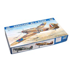 Trumpeter 1:24英國Hurricane Mk ⅡD/Trop 熱帶型塑膠模型, 1個