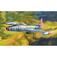 HobbyBoss 1:32 미국 F-84E Thunderbolt Jet 전투 폭격기 프라모델, 1개