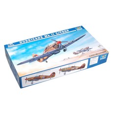 Trumpeter 1:24 영국 Hurricane Mk ⅡC/TROP 프라모델, 1개