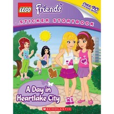 Lego Friends: A Day in Heartlake City (Sticker Storybook) Paperback, Scholastic Inc.