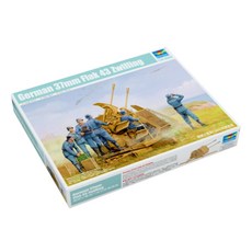 Trumpeter 1:35 독일 37mm Flak43Z willing 프라모델, 1개