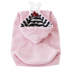 DOGPOSE Cozy小狗連帽T恤, 粉紅色